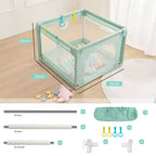 GOTGELIF Parc Bébé 36x36 à 4 Panneaux Parc de Jeux Spacieux et Sécurisé Portable