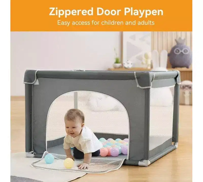 GOTGELIF Parc Bébé 36x36 à 4 Panneaux Parc de Jeux Spacieux et Sécurisé Portable