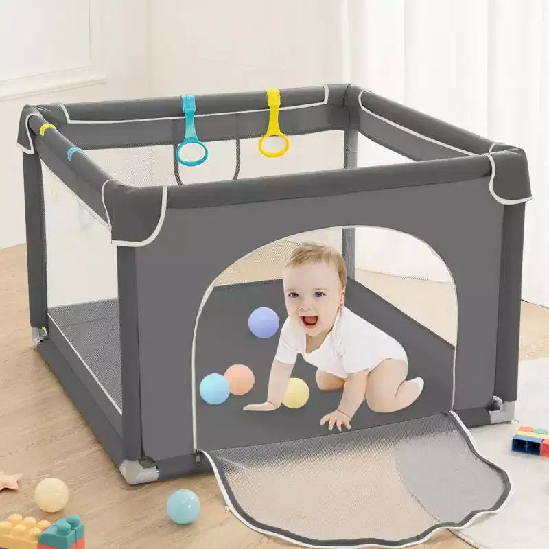 GOTGELIF Parc Bébé 36x36 à 4 Panneaux Parc de Jeux Spacieux et Sécurisé Portable