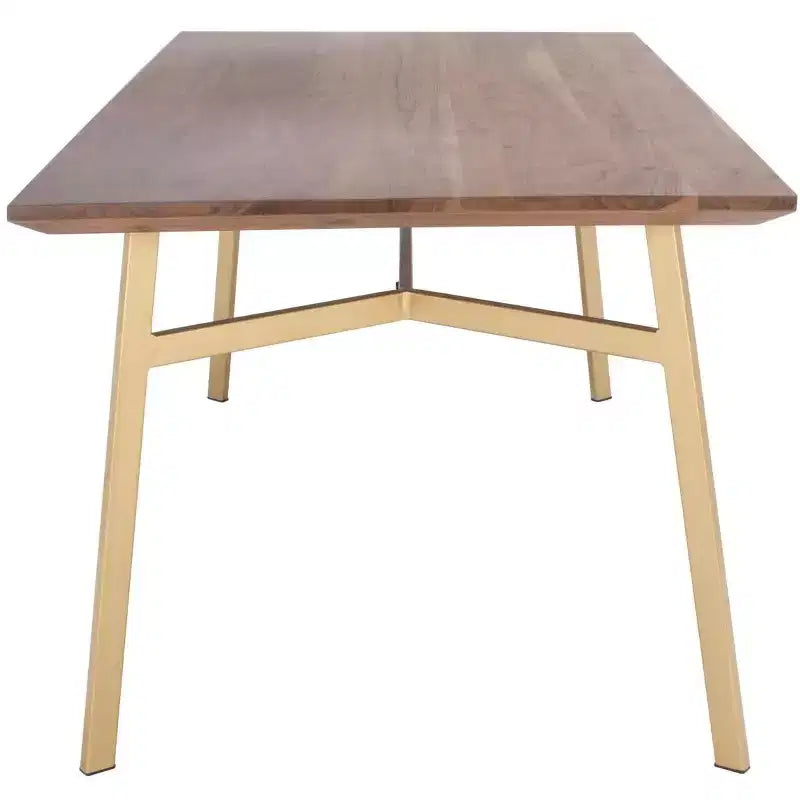 Table à manger rectangulaire Dakota - SFV5726A - Noyer/Or - Safavieh Couture