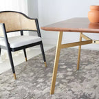 Table à manger rectangulaire Dakota - SFV5726A - Noyer/Or - Safavieh Couture