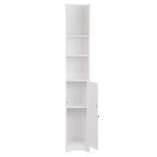 Karl Home Armoire de Salle de Bain Blanche à Une Porte et Trois Niveaux