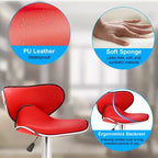 Lot de 2 tabourets de bar BestMassage avec dossier et repose-pieds, tabourets de cuisine modernes pour îlot central