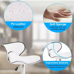 Lot de 2 tabourets de bar BestMassage avec dossier et repose-pieds, tabourets de cuisine modernes pour îlot central