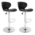 BestMassage Bar Stools Set of 2 with Backrest and Footrest Modern Kitchen Island Stools