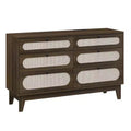 Different Drawer Dresser for Bedroom,Natural Modern Closet Dresser with Wooden Handles and Wooden Legs, Equipped with Anti-Tip Kits