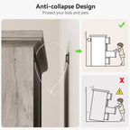 Commode à 5 ou 6 tiroirs, commode de style rustique avec poignées en métal, organiseur de rangement moderne avec dispositif anti-basculement, commode haute en bois