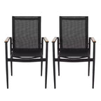 Chaises de salle à manger modernes d'extérieur en maille et aluminium Dorothy de Christopher Knight Home