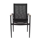 Chaises de salle à manger modernes d'extérieur en maille et aluminium Dorothy de Christopher Knight Home