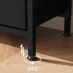 Meuble TV de 55 pouces pour salon, meuble TV avec 3 tiroirs, centre de divertissement compact avec solutions de rangement