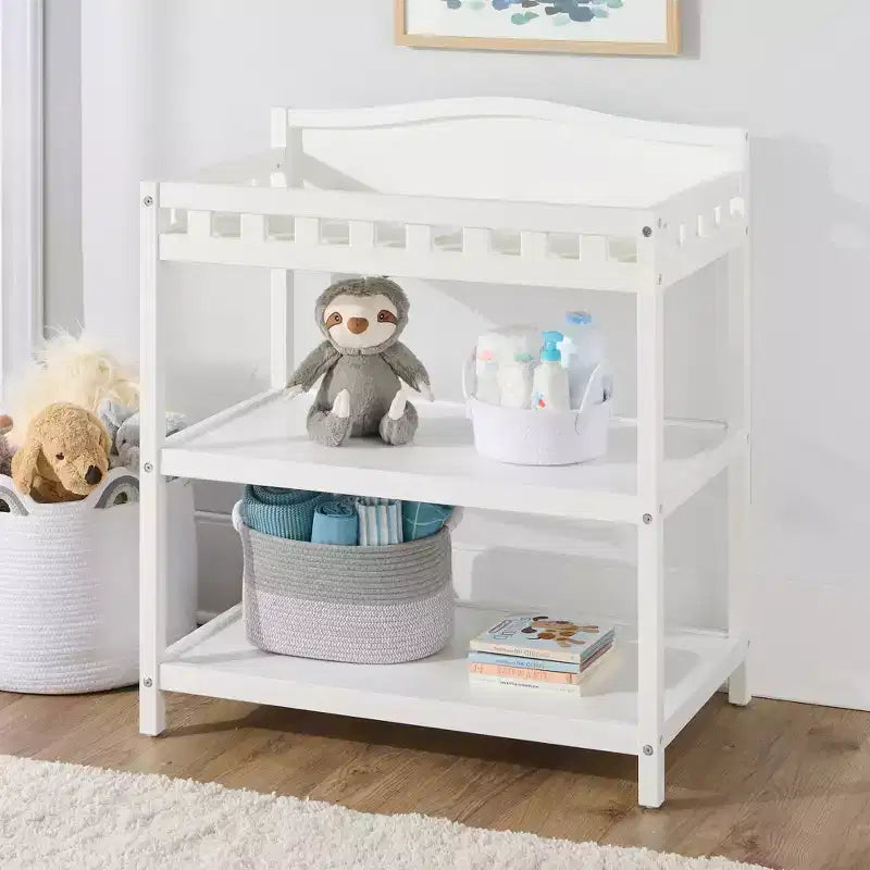 Table à langer bébé simplement élégante - Blanche