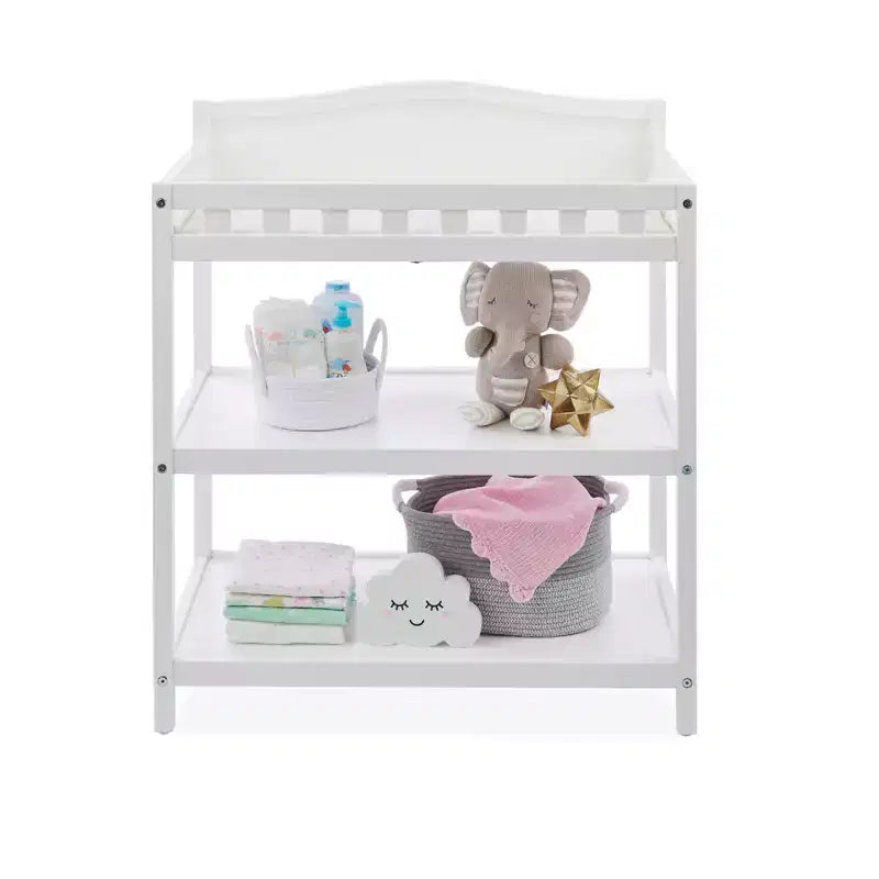 Table à langer bébé simplement élégante - Blanche