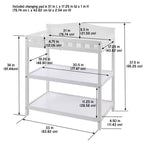 Table à langer bébé simplement élégante - Blanche