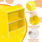 Étagère à livres pour enfants - Organisateur de rangement de livres, Bibliothèque à 2 niveaux pour enfants avec compartiments ouverts pour chambre à coucher, salon, salle de jeux
