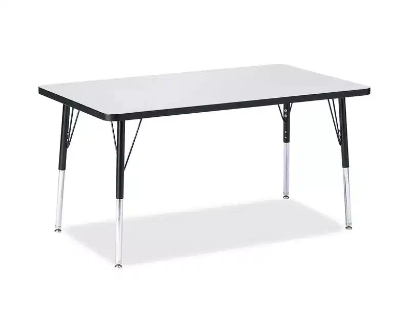 Table rectangulaire Jonti-Craft Berries à hauteur adulte et bord coloré (30 x 48) en noir