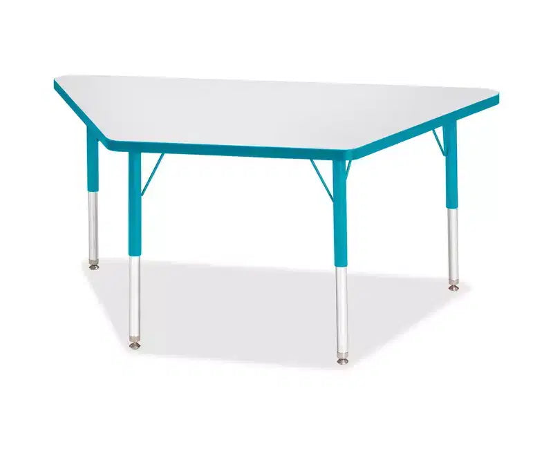 Table trapézoïdale Jonti-Craft Berries Prism Edge hauteur élémentaire (24 x 48) bleue