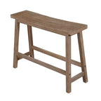 Banc de selle Royal Hampton 33 pouces avec cadre incliné, en bois d'acacia sablé
