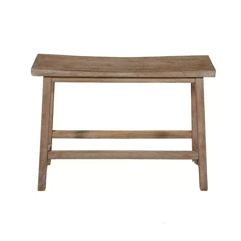 Banc de selle Royal Hampton 33 pouces avec cadre incliné, en bois d'acacia sablé