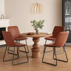 Pexfix Lot de 4 chaises de salle à manger en similicuir imperméable