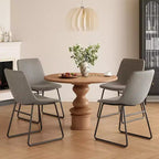 Pexfix Lot de 4 chaises de salle à manger en similicuir imperméable