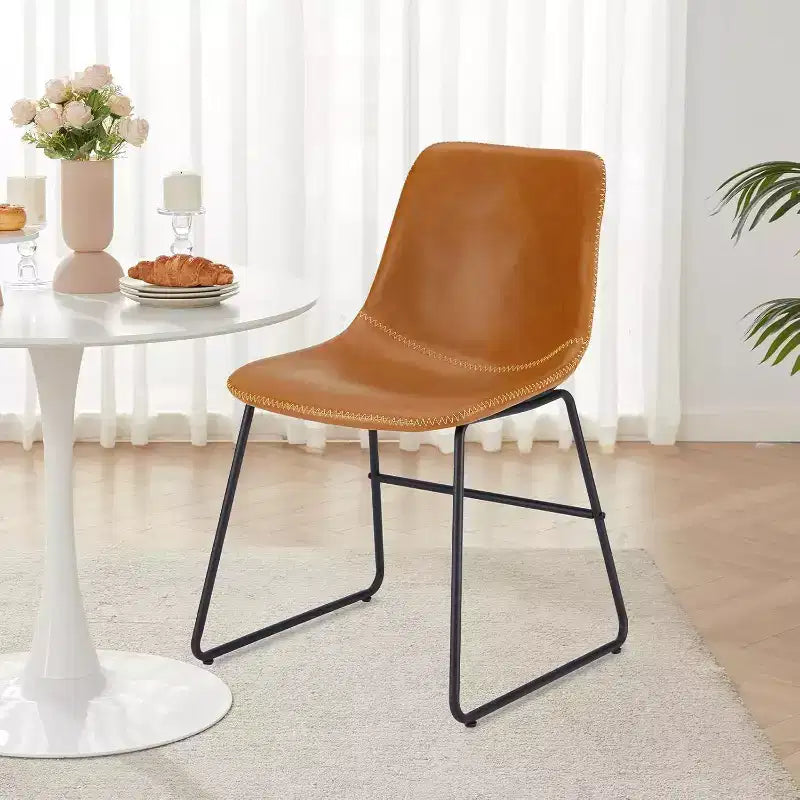 Pexfix Lot de 4 chaises de salle à manger en similicuir imperméable