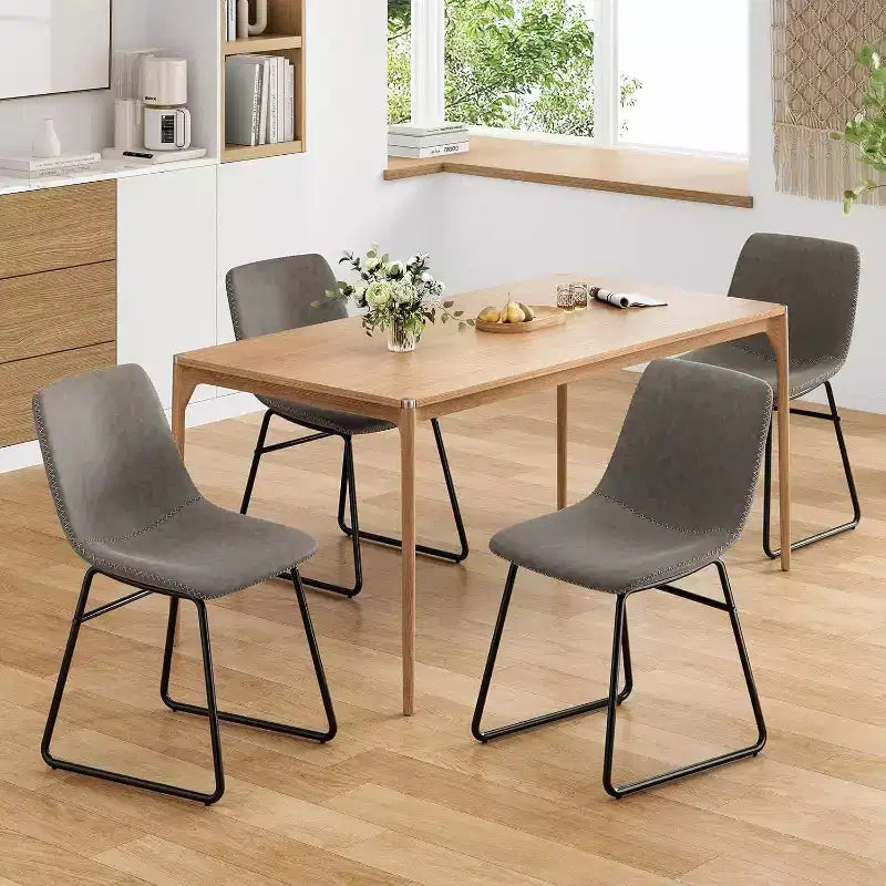 Pexfix Lot de 4 chaises de salle à manger en similicuir imperméable