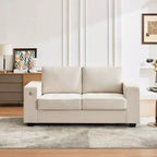 Canapé Loveseat 70 en chenille, canapés confortables pour salon, ports de charge USB et housses amovibles, capitonné, canapé moderne