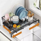 GustoWave Support égouttoir compact pour lave-vaisselle, Support égouttoir pour cuisine, 42x30.6x15.7cm