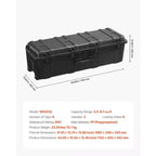 Valise rigide étanche VEVOR, mallette de protection robuste avec mousse prédécoupée et poignées de traction rétractables pour le voyage, la chasse, l'armée, noire