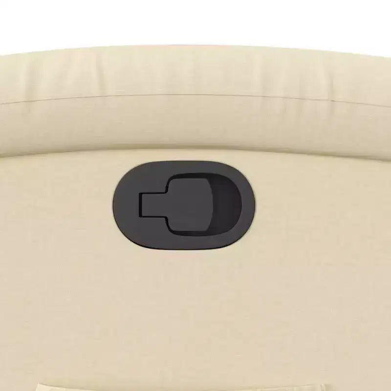 vidaXL Fauteuil inclinable électrique releveur crème – Aide au levage électrique, inclinaison manuelle, fauteuil rembourré en tissu pour personnes âgées, cadre robuste