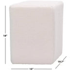 Pouf Cierra en forme de losange - OTT7503 - Ivoire - Safavieh