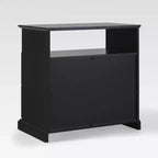 Table de chevet de style ferme moderne avec étagère ouverte pour la chambre à coucher