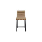 Tabouret de comptoir en cuir végétalien Burke Tan de Meridian Furniture