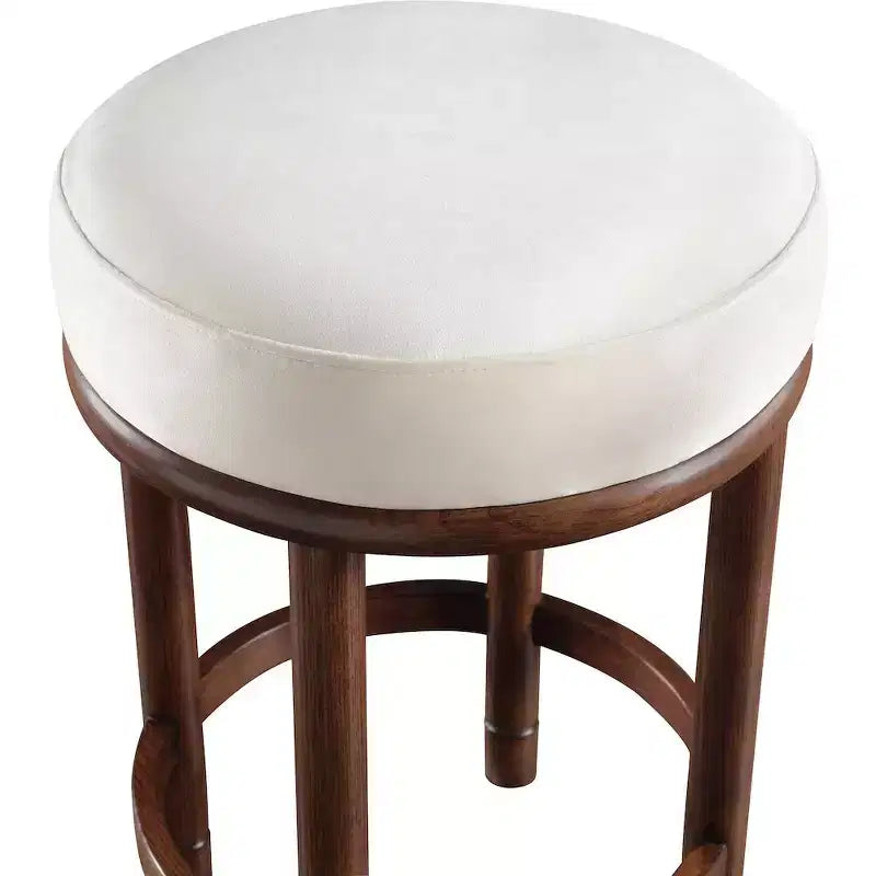 Meridian Furniture, Tabouret de comptoir Monette en velours crème