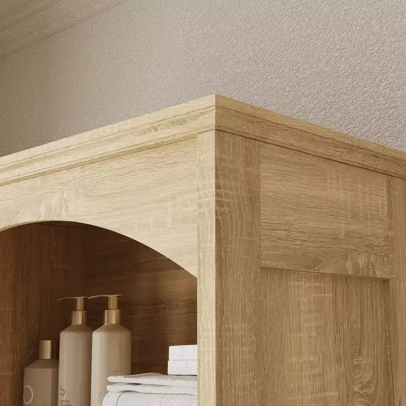 Meuble de rangement de salle de bain en bois Famapy – Étagères, organisateur de tiroir pour articles de toilette
