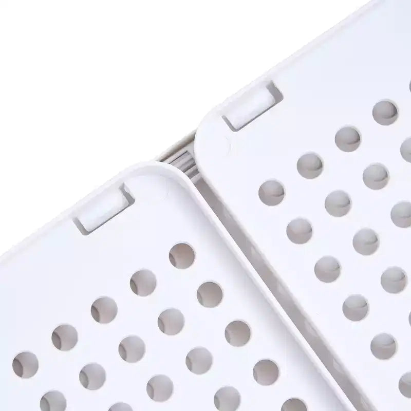 VECELO Organisateur de placard en plastique à 4 niveaux, tiroirs de rangement superposables pour pulls, organisateur de garde-robe pliable, gris
