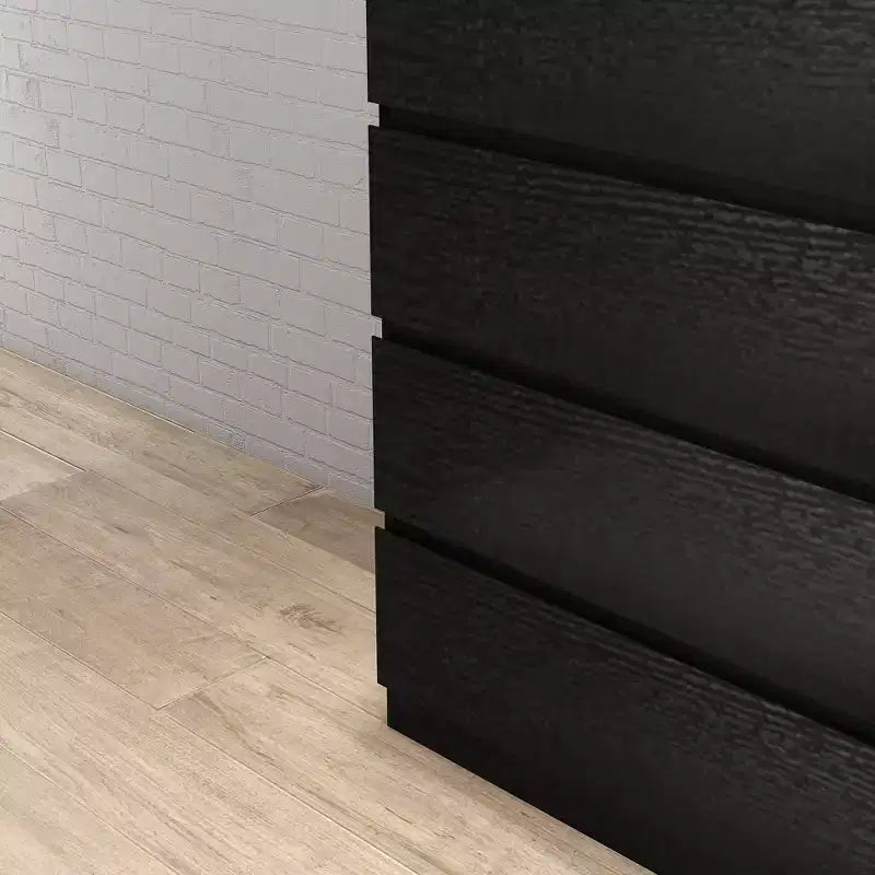 GDFStudio Ornn Commode moderne 80 cm avec 4 tiroirs et sans poignée