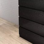 GDFStudio Ornn Commode moderne 80 cm avec 4 tiroirs et sans poignée