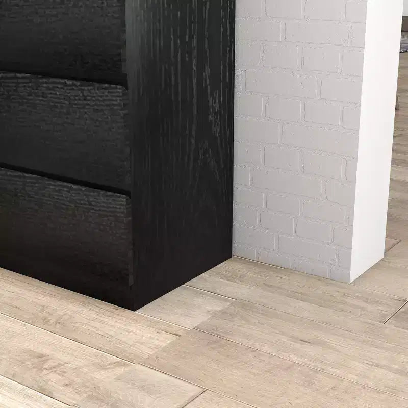 GDFStudio Ornn Commode moderne 80 cm avec 4 tiroirs et sans poignée