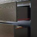 GDFStudio Ornn Commode moderne 80 cm avec 4 tiroirs et sans poignée