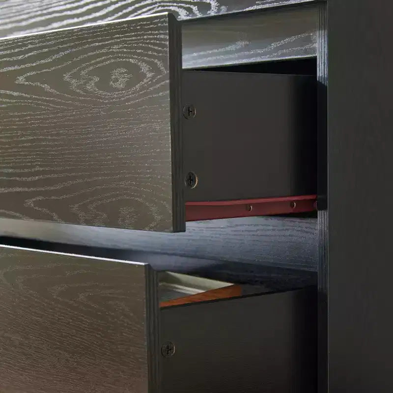 GDFStudio Ornn Commode moderne 80 cm avec 4 tiroirs et sans poignée