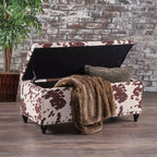 Banc de rangement contemporain clouté Tallmadge Christopher Knight Home