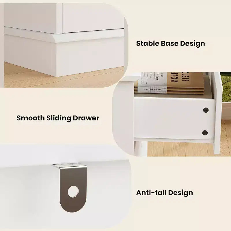 Commode à 8 tiroirs pour chambre à coucher, chiffonnier avec tiroirs profonds, grande commode double pour placard avec plateau large