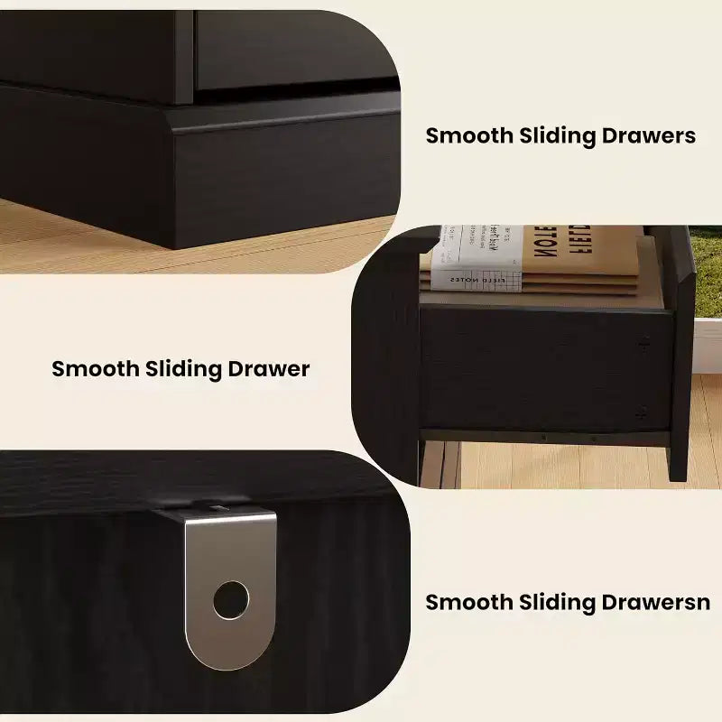 Commode à 8 tiroirs pour chambre à coucher, chiffonnier avec tiroirs profonds, grande commode double pour placard avec plateau large