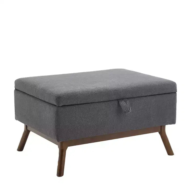 Banc ottoman de rangement carré rembourré Zeus & Ruta de style moderne du milieu du siècle pour entrée, salon ou espace familial