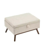 Banc ottoman de rangement carré rembourré Zeus & Ruta de style moderne du milieu du siècle pour entrée, salon ou espace familial