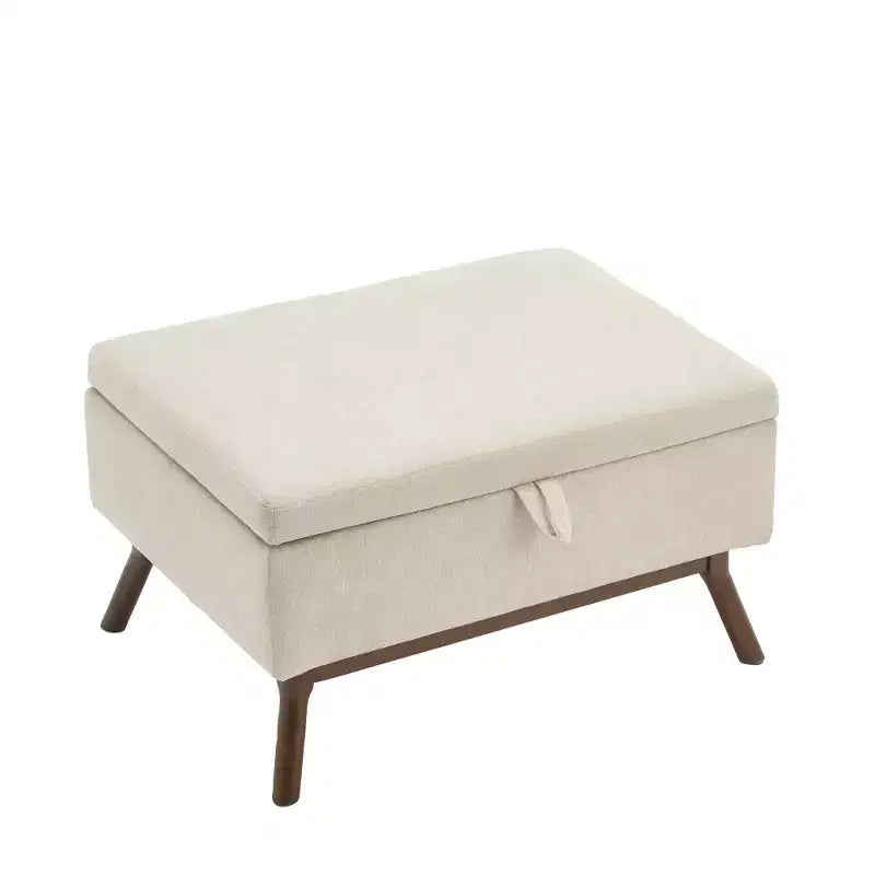 Banc ottoman de rangement carré rembourré Zeus & Ruta de style moderne du milieu du siècle pour entrée, salon ou espace familial