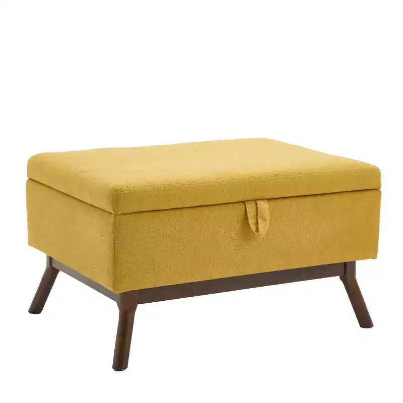 Banc ottoman de rangement carré rembourré Zeus & Ruta de style moderne du milieu du siècle pour entrée, salon ou espace familial