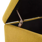Banc ottoman de rangement carré rembourré Zeus & Ruta de style moderne du milieu du siècle pour entrée, salon ou espace familial