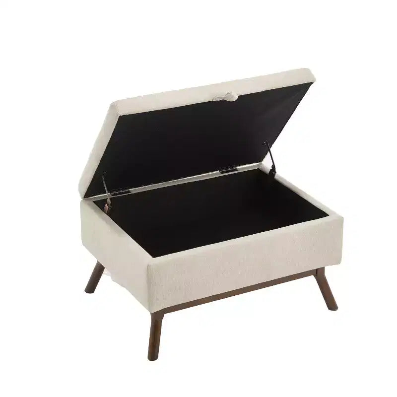 Banc ottoman de rangement carré rembourré Zeus & Ruta de style moderne du milieu du siècle pour entrée, salon ou espace familial